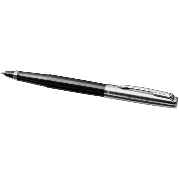 Jotter plastic with stainless steel rollerbal pen - Parker Solid black