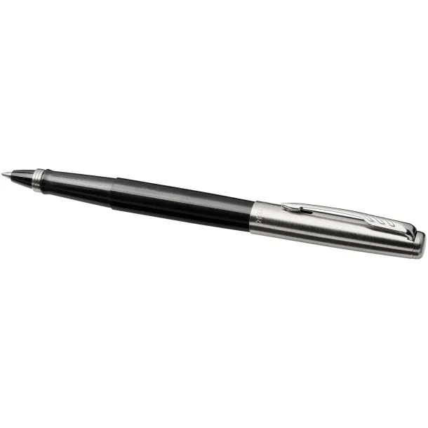 Jotter plastic with stainless steel rollerbal pen - Parker Solid black