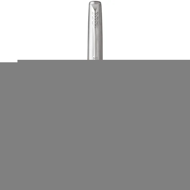 Jotter plastic with stainless steel rollerbal pen - Parker White