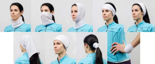 TUBO Neck tube Bijela