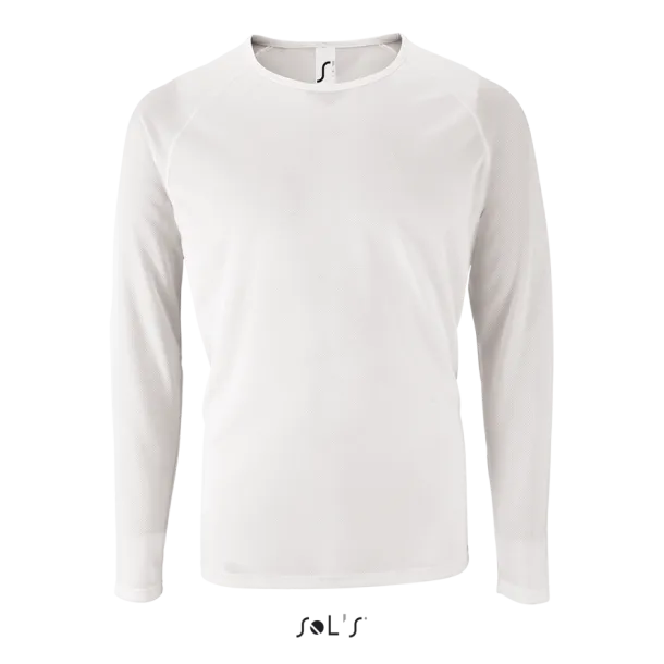  SOL'S SPORTY LSL MEN - LONG-SLEEVE SPORTS T-SHIRT - SOL'S White