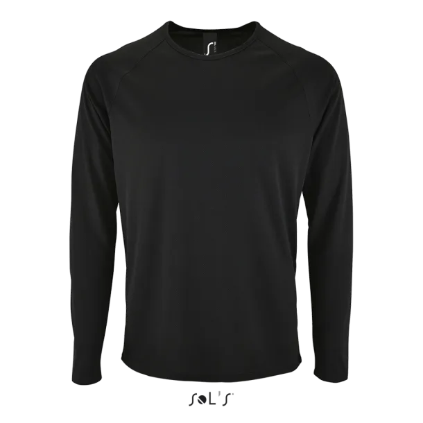  SOL'S SPORTY LSL MEN - LONG-SLEEVE SPORTS T-SHIRT - SOL'S Black