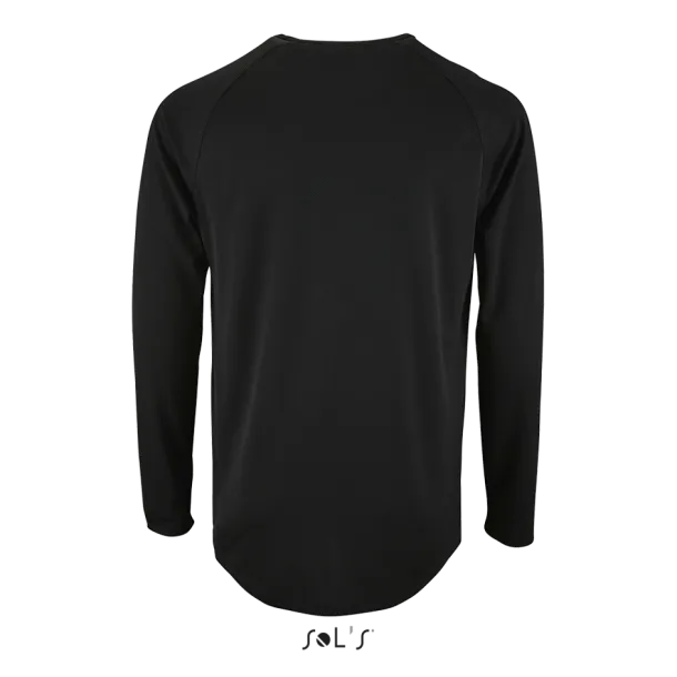  SOL'S SPORTY LSL MEN - LONG-SLEEVE SPORTS T-SHIRT - SOL'S Black