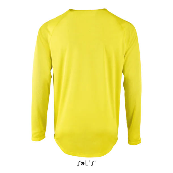  SOL'S SPORTY LSL MEN - LONG-SLEEVE SPORTS T-SHIRT - SOL'S Neon yellow