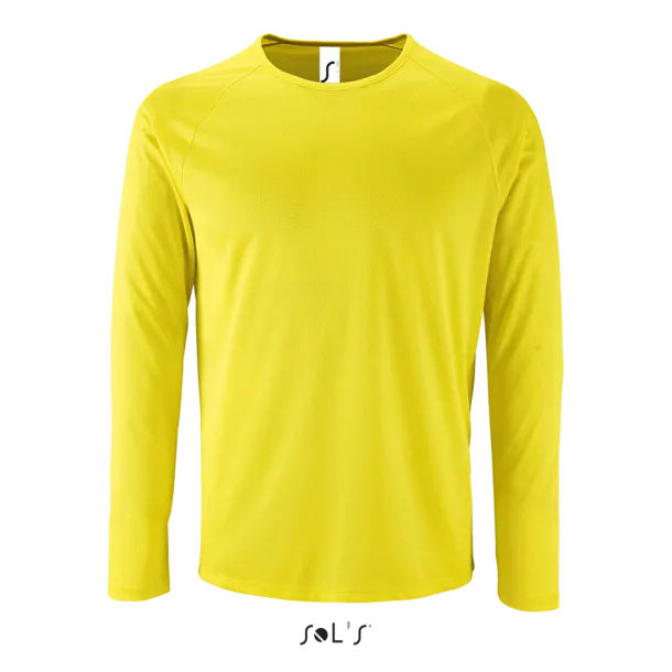 Sportska majica dugih rukava, 140 g/m2 - SOL'S Neon žuta
