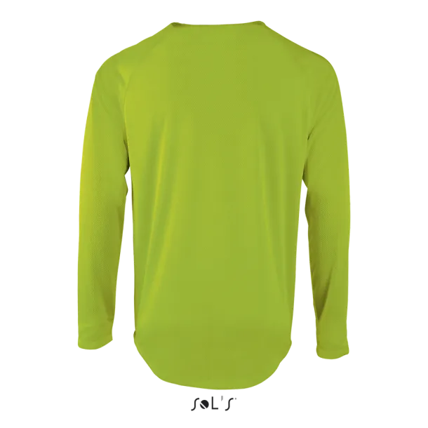  Sportska majica dugih rukava, 140 g/m2 - SOL'S Neon Green