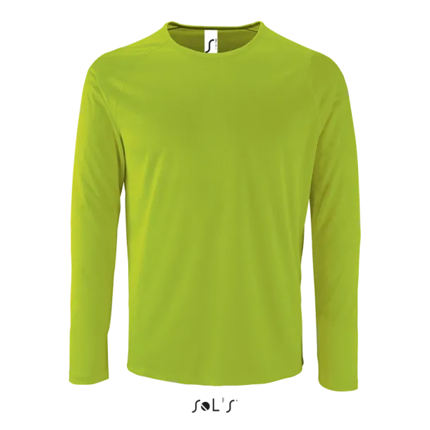  Sportska majica dugih rukava, 140 g/m2 - SOL'S Neon Green