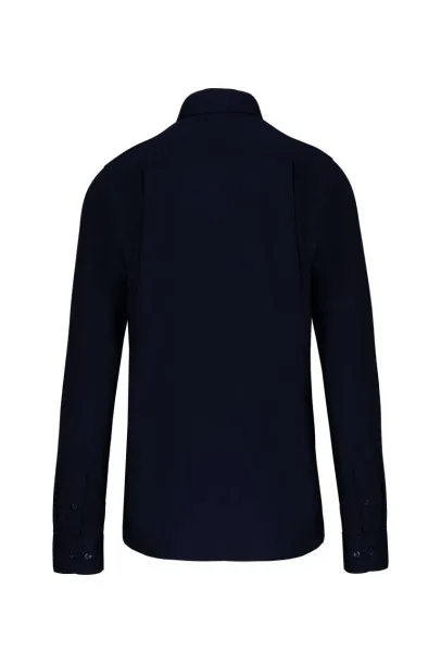  MEN'S LONG-SLEEVED COTTON POPLIN SHIRT - Kariban Navy