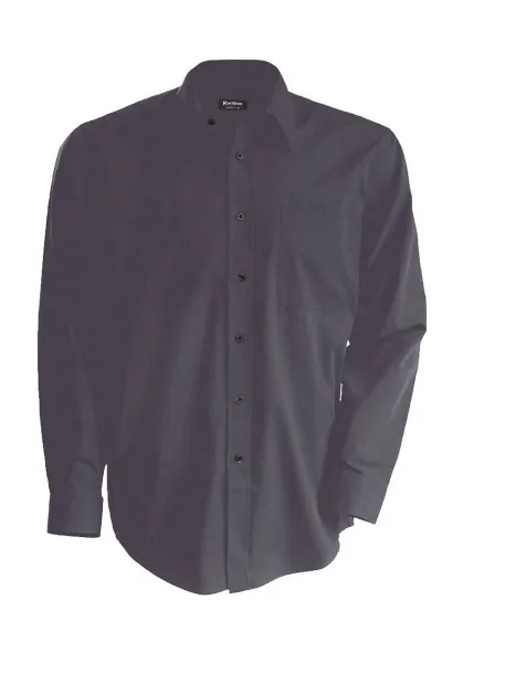  MEN'S LONG-SLEEVED COTTON POPLIN SHIRT - Kariban Cink