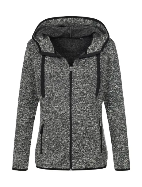  Knit Fleece Jacket Women - Stedman Dark Grey Melange