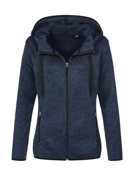  Knit Fleece Jacket Women - Stedman Marina Blue Melange