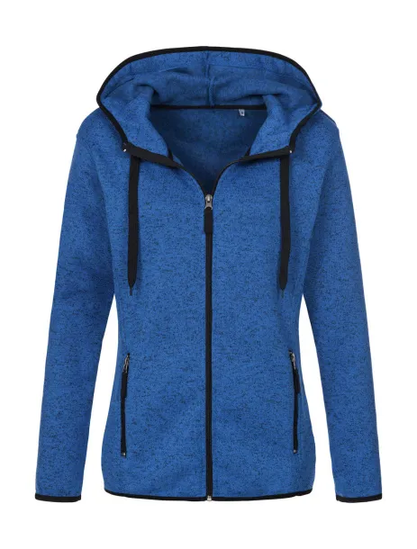  Knit Fleece Jacket Women - Stedman Blue Melange