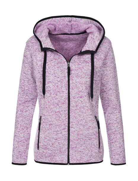  Knit Fleece Jacket Women - Stedman Purple Melange