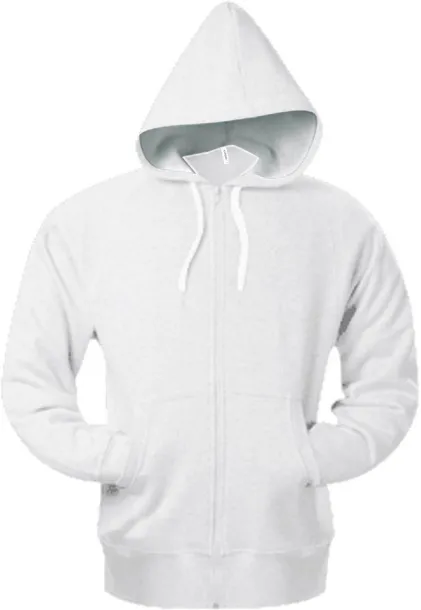  FULL ZIP HOODED SWEATSHIRT - Kariban White