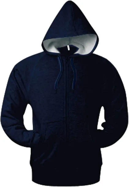  FULL ZIP HOODED SWEATSHIRT - Kariban Navy