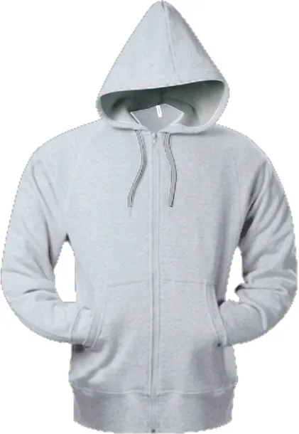  FULL ZIP HOODED SWEATSHIRT - Kariban Oxford Grey