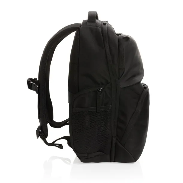  Swiss Peak AWARE™ RPET 15.6 inch commuter backpack - Swiss Peak Black 