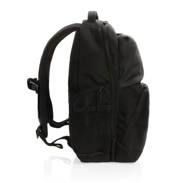  Swiss Peak AWARE™ RPET 15.6 inch commuter backpack - Swiss Peak Black 