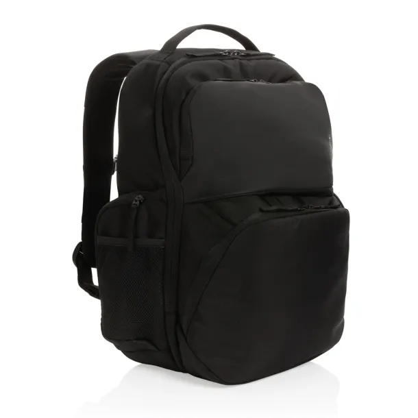  Swiss Peak AWARE™ RPET 15.6 inch commuter backpack - Swiss Peak Black 