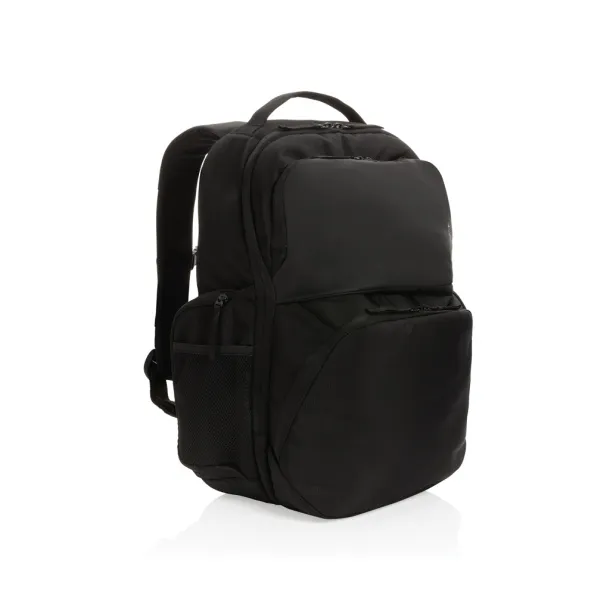  Swiss Peak AWARE™ RPET 15.6 inch commuter backpack - Swiss Peak Black 