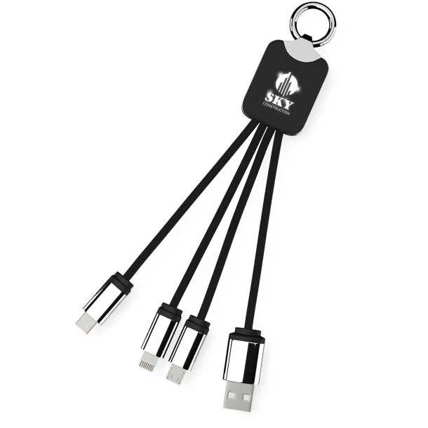 SCX.design C15 quatro light-up cable - SCX.design Solid black White