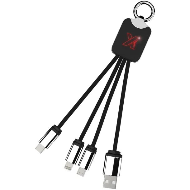 SCX.design C15 quatro light-up cable - SCX.design Red Solid black