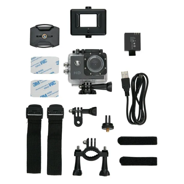  Action camera inc 11 accessories Black Black