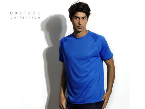 RECORD sports T shirt - EXPLODE Royal blue