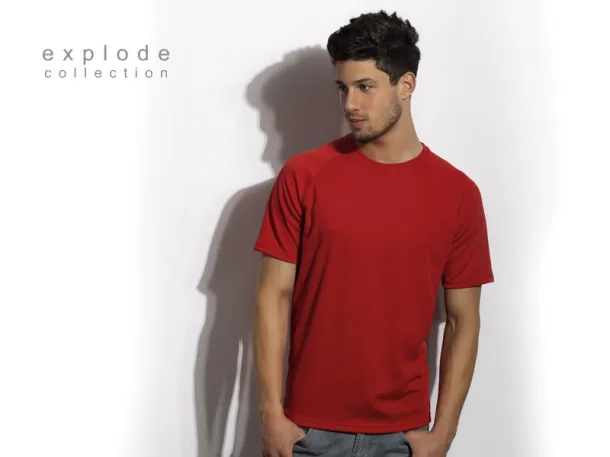 RECORD sports T shirt - EXPLODE Red