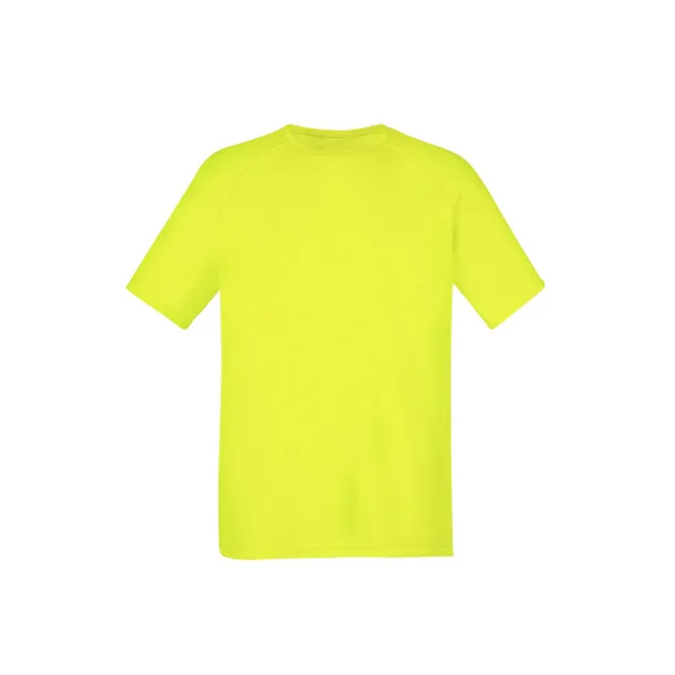 RECORD sports T shirt - EXPLODE Neon yellow