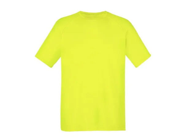 RECORD sports T shirt - EXPLODE Neon yellow