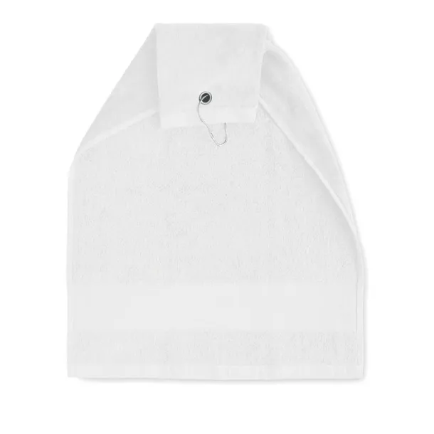 HITOWGO Cotton golf towel with hanger White