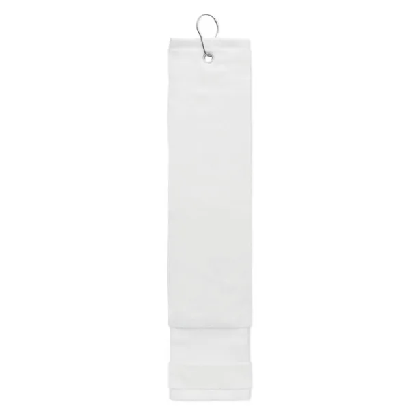 HITOWGO Cotton golf towel with hanger White