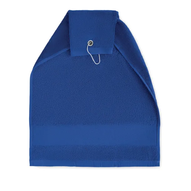 HITOWGO Cotton golf towel with hanger Blue