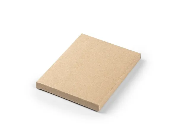 GRAIN biodegradable notebook with biodegradable ball pen Cream Bež