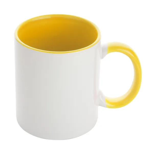 InnoColour sublimation mug White Yellow