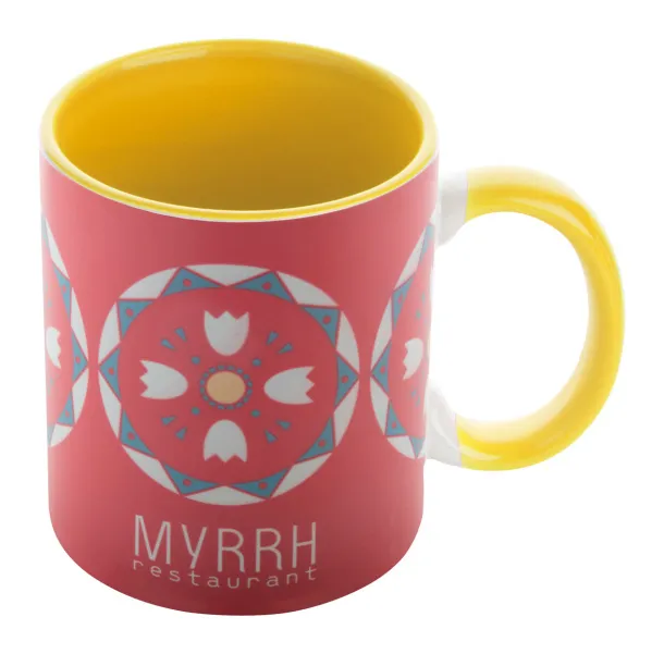 Harnet sublimation mug White Yellow