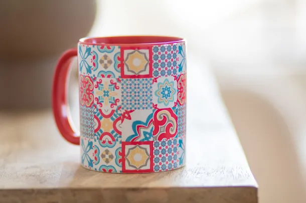 Harnet sublimation mug White Red