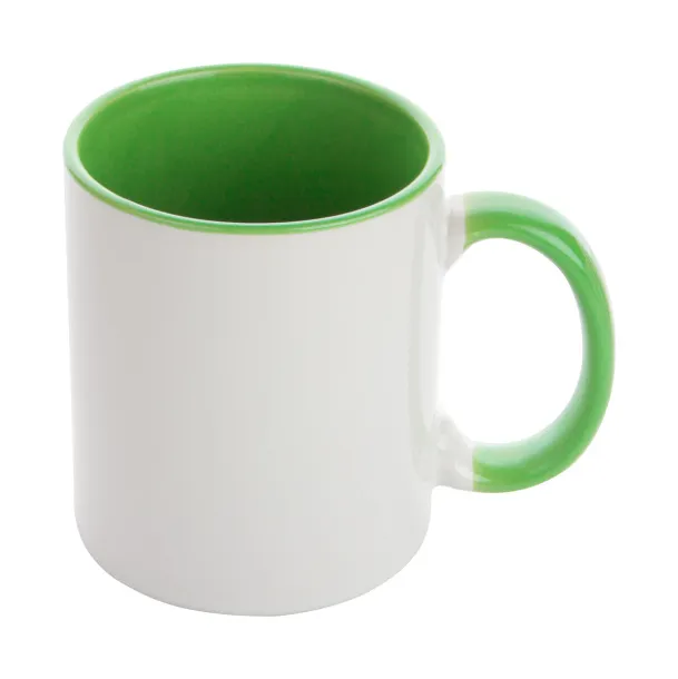 InnoColour sublimacijska šalica, 350 ml Zelena Bijela