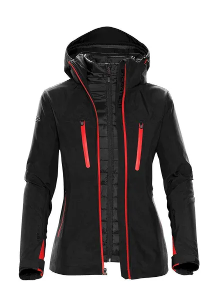  Women's Matrix System Jacket - Stormtech Black Bright Red