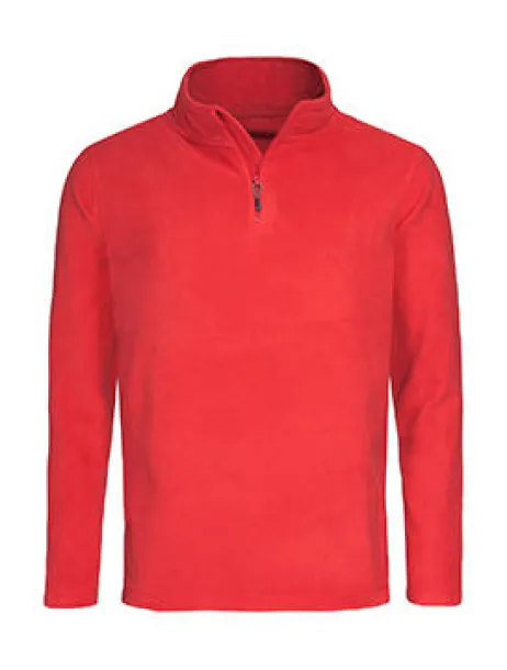  Fleece Half-Zip - Stedman Scarlet Red