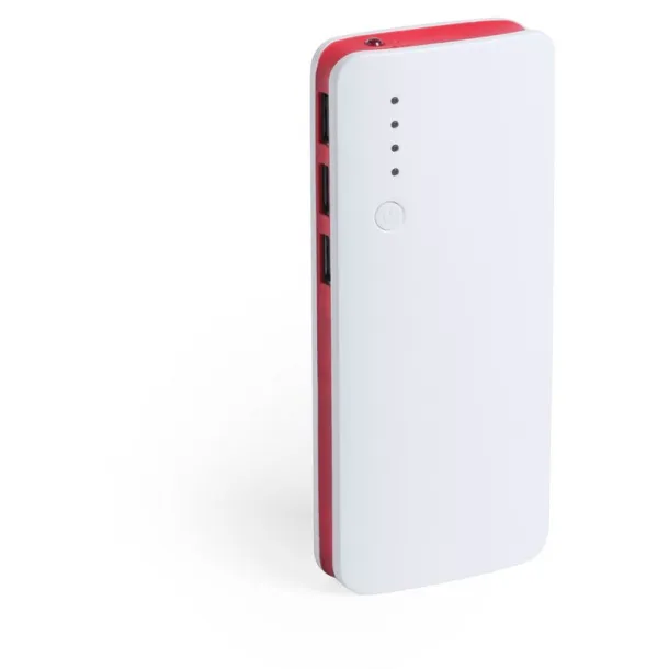  Power bank 10000 mAh, LED light red