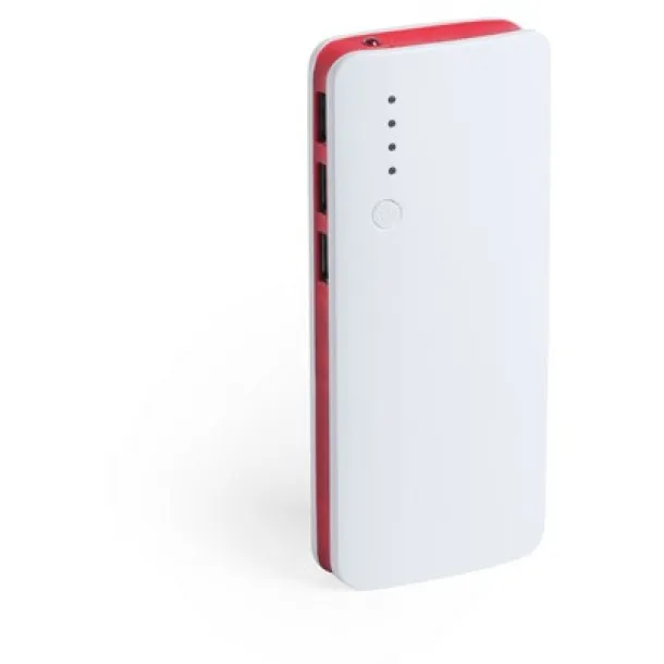  Power bank 10000 mAh, LED light red