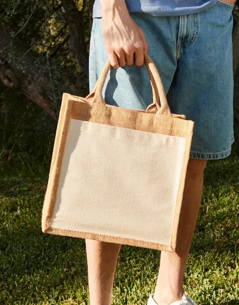  Cotton Pocket Jute Midi Tote - Westford Mill