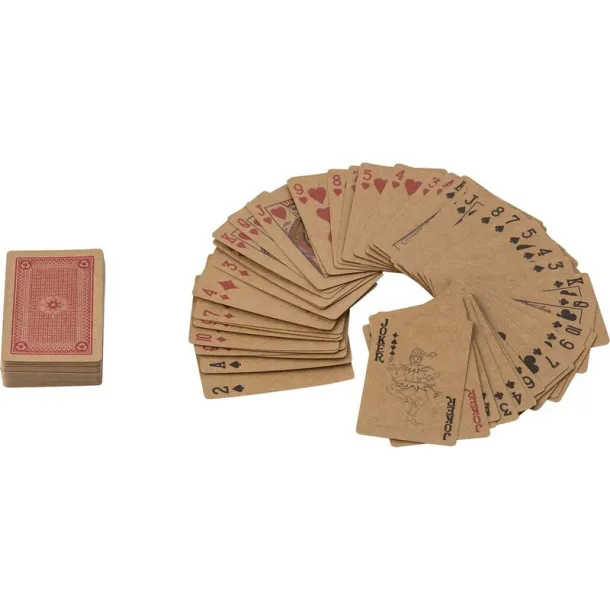  Recycled paper playing cards brown