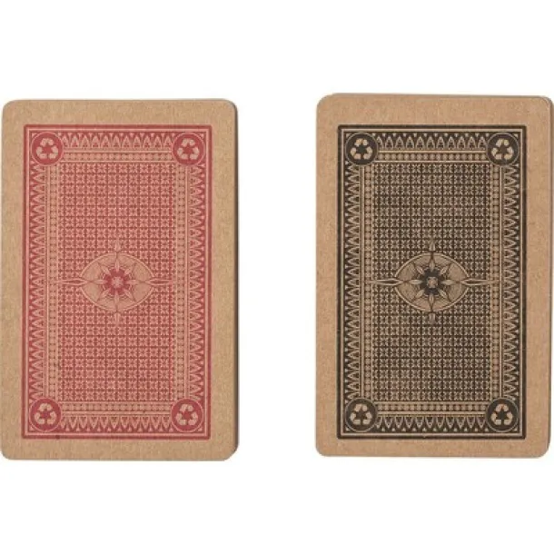  Recycled paper playing cards brown