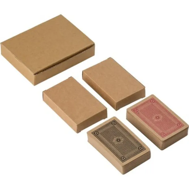  Recycled paper playing cards brown