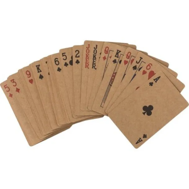  Recycled paper playing cards brown