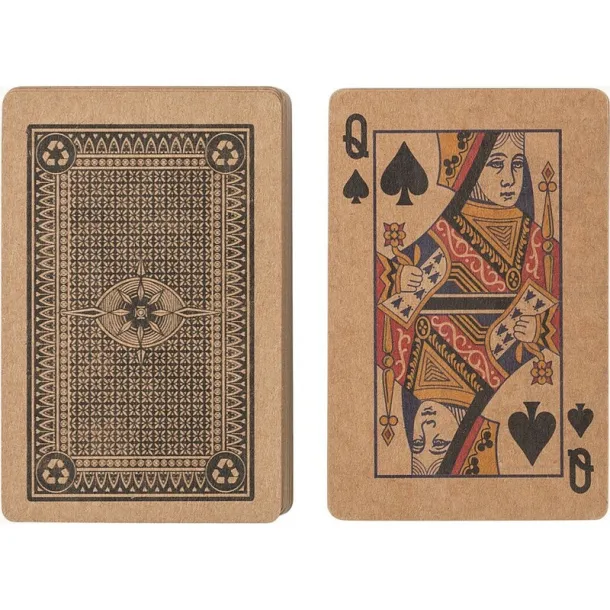  Recycled paper playing cards brown