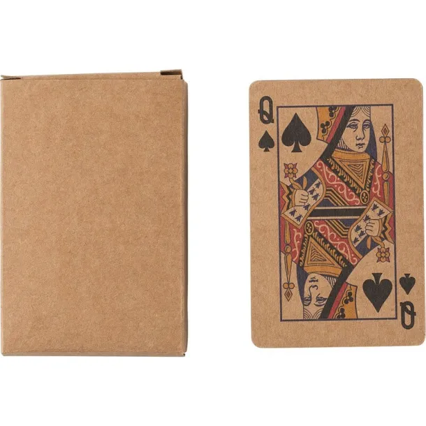  Recycled paper playing cards brown